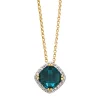 Diamond Point Geelgouden Colliers|Colliers Met Kleurstenen<Geelgouden hanger met collier, 1.96 ct london topaas, Fiësta