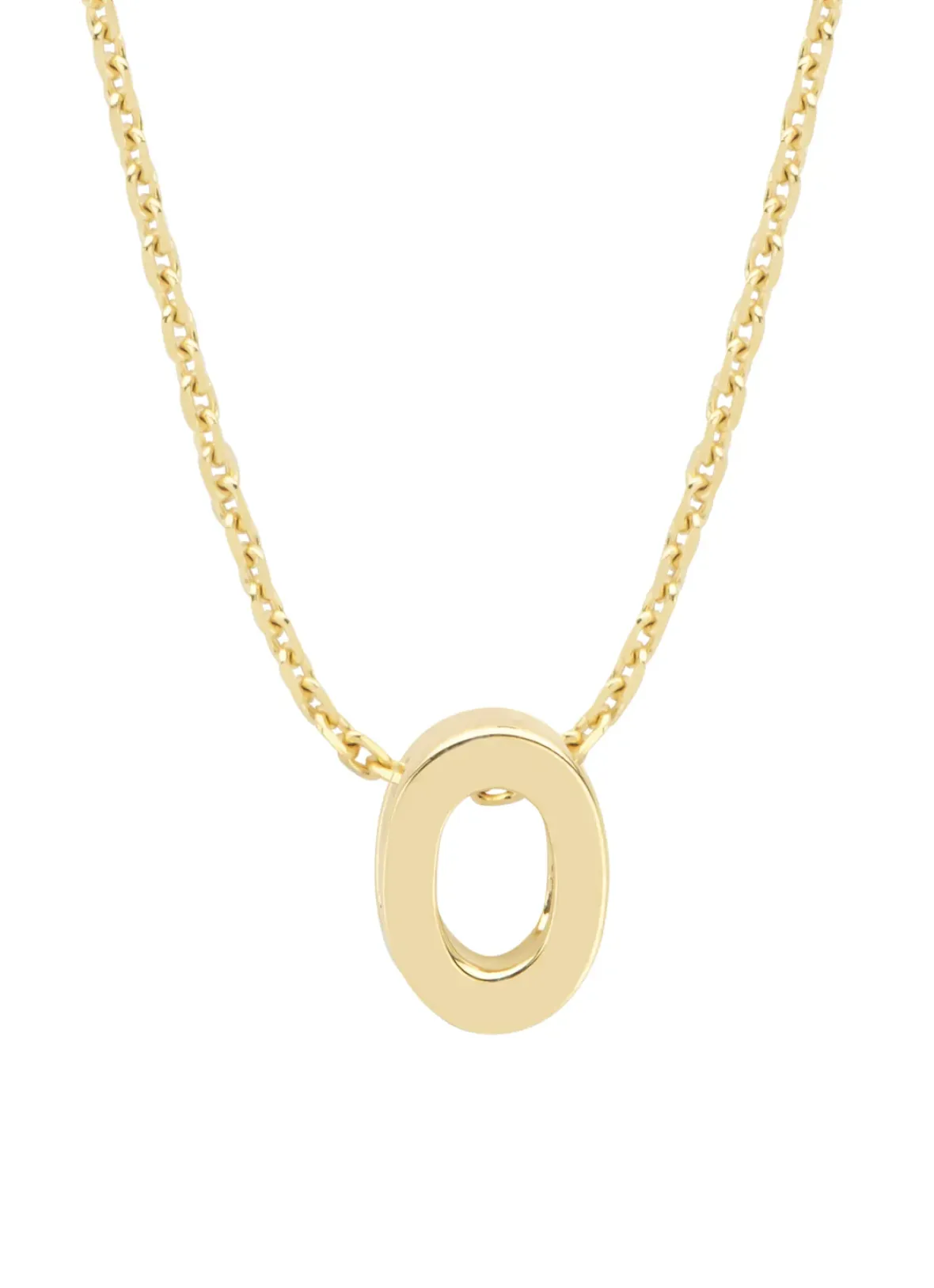 Diamond Point Letter Hangers|Losse Hangers<Geelgouden hanger O, Alphabet