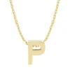 Diamond Point Letter Hangers|Losse Hangers<Geelgouden hanger P, Alphabet
