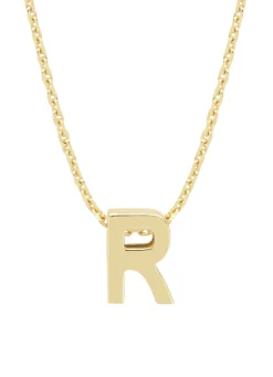 Diamond Point Letter Hangers|Losse Hangers<Geelgouden hanger R, Alphabet