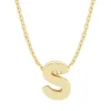 Diamond Point Letter Hangers|Losse Hangers<Geelgouden hanger S, Alphabet