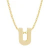 Diamond Point Letter Hangers|Losse Hangers<Geelgouden hanger U, Alphabet