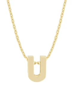 Diamond Point Letter Hangers|Losse Hangers<Geelgouden hanger U, Alphabet