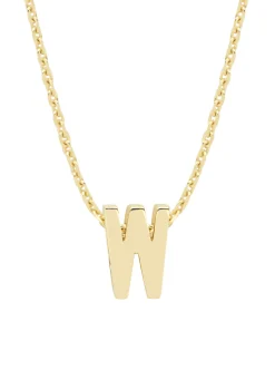 Diamond Point Letter Hangers|Losse Hangers<Geelgouden hanger W, Alphabet
