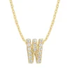 Diamond Point Letter Hangers|Losse Hangers<Geelgouden hanger W, 0.05 ct diamant, Alphabet
