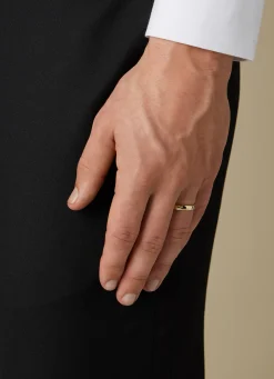 Diamond Point Geelgouden Ringen|Trouwringen Voor Mannen<Geelgouden 14 kt trouwring, Wedding