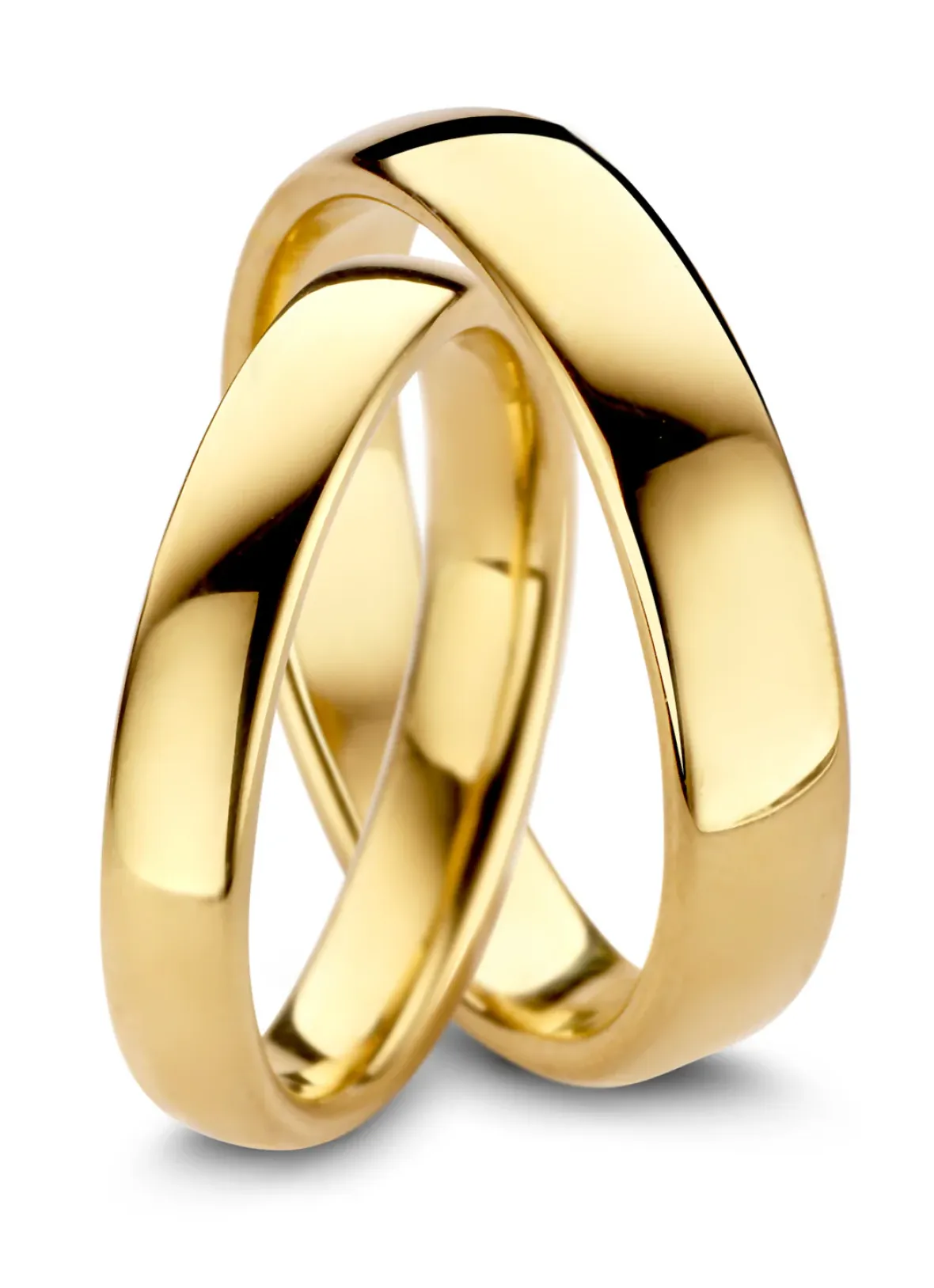 Diamond Point Geelgouden Ringen|Trouwringen Voor Mannen<Geelgouden 18 kt trouwring, Wedding