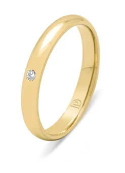 Diamond Point Geelgouden Ringen|Diamanten Ringen<Geelgouden 14 kt trouwring, Wedding