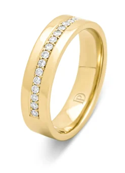 Diamond Point Geelgouden Ringen|Diamanten Ringen<Geelgouden 18 kt trouwring, Wedding
