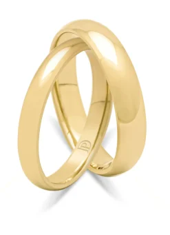 Diamond Point Geelgouden Ringen|Trouwringen Voor Mannen<Geelgouden 14 kt trouwring, Wedding