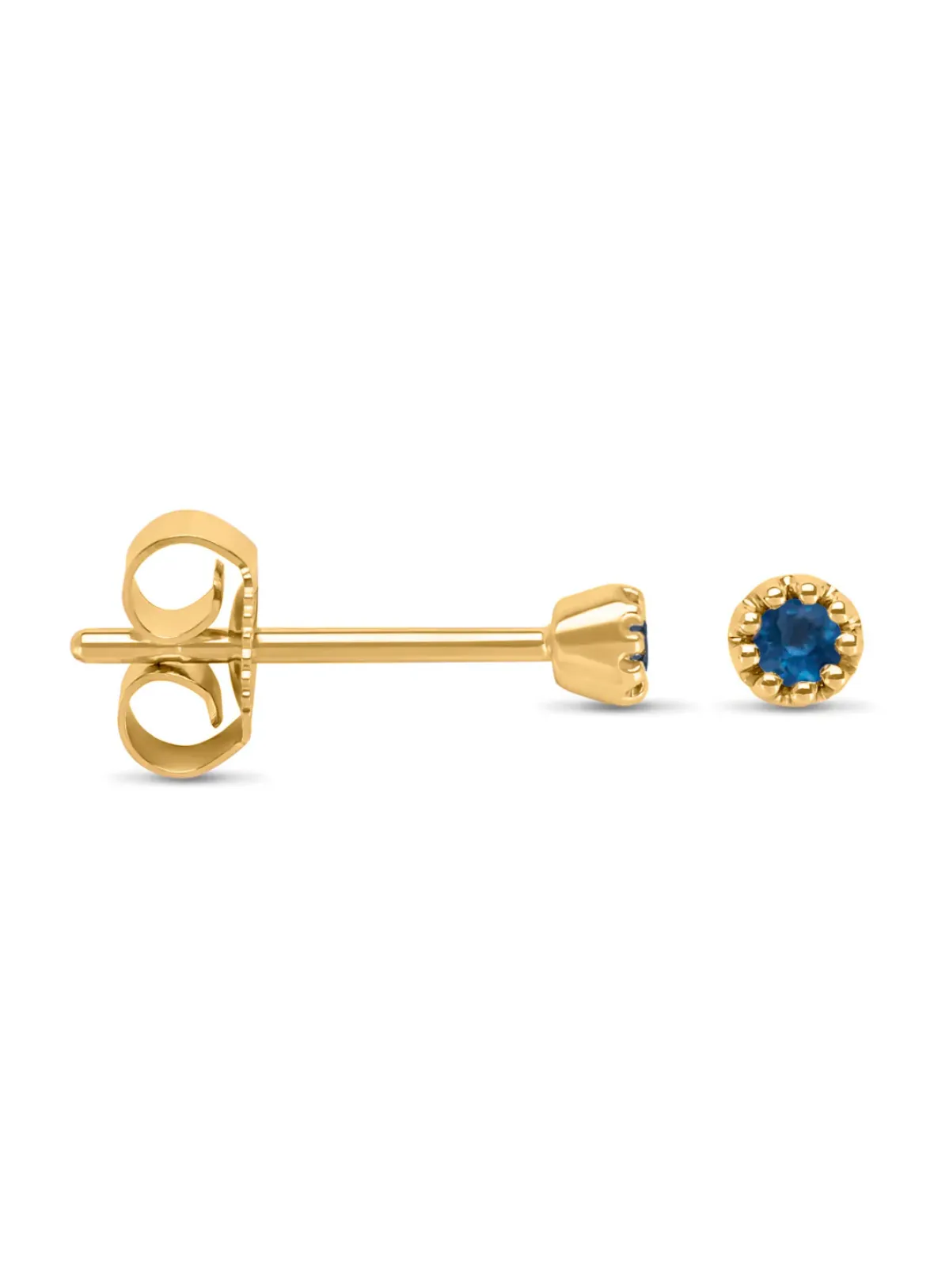 Diamond Point Geelgouden Oorsieraden|Oorsieraden Met Kleurstenen<Geelgouden oorsieraden, 0.10 ct blauwe saffier, Joy
