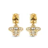 Diamond Point Geelgouden Oorsieraden|Oorsieraden Met Kleurstenen<Geelgouden oorsieraden, 0.87 ct citrien, Queen Bee