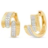 Diamond Point Geelgouden Oorsieraden|Diamanten Oorsieraden<Geelgouden oorsieraden, 0.16 ct diamant, Caviar