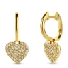 Diamond Point Geelgouden Oorsieraden|Diamanten Oorsieraden<Geelgouden oorsieraden, 0.21 ct diamant, Dreamer