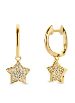 Diamond Point Geelgouden Oorsieraden|Diamanten Oorsieraden<Geelgouden oorsieraden, 0.11 ct diamant, Dreamer
