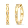 Diamond Point Geelgouden Oorsieraden|Diamanten Oorsieraden<Geelgouden oorsieraden, 0.06 ct diamant, Ensemble