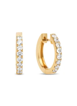 Diamond Point Geelgouden Oorsieraden|Diamanten Oorsieraden<Geelgouden oorsieraden, 0.50 ct diamant, Hearts & Arrows