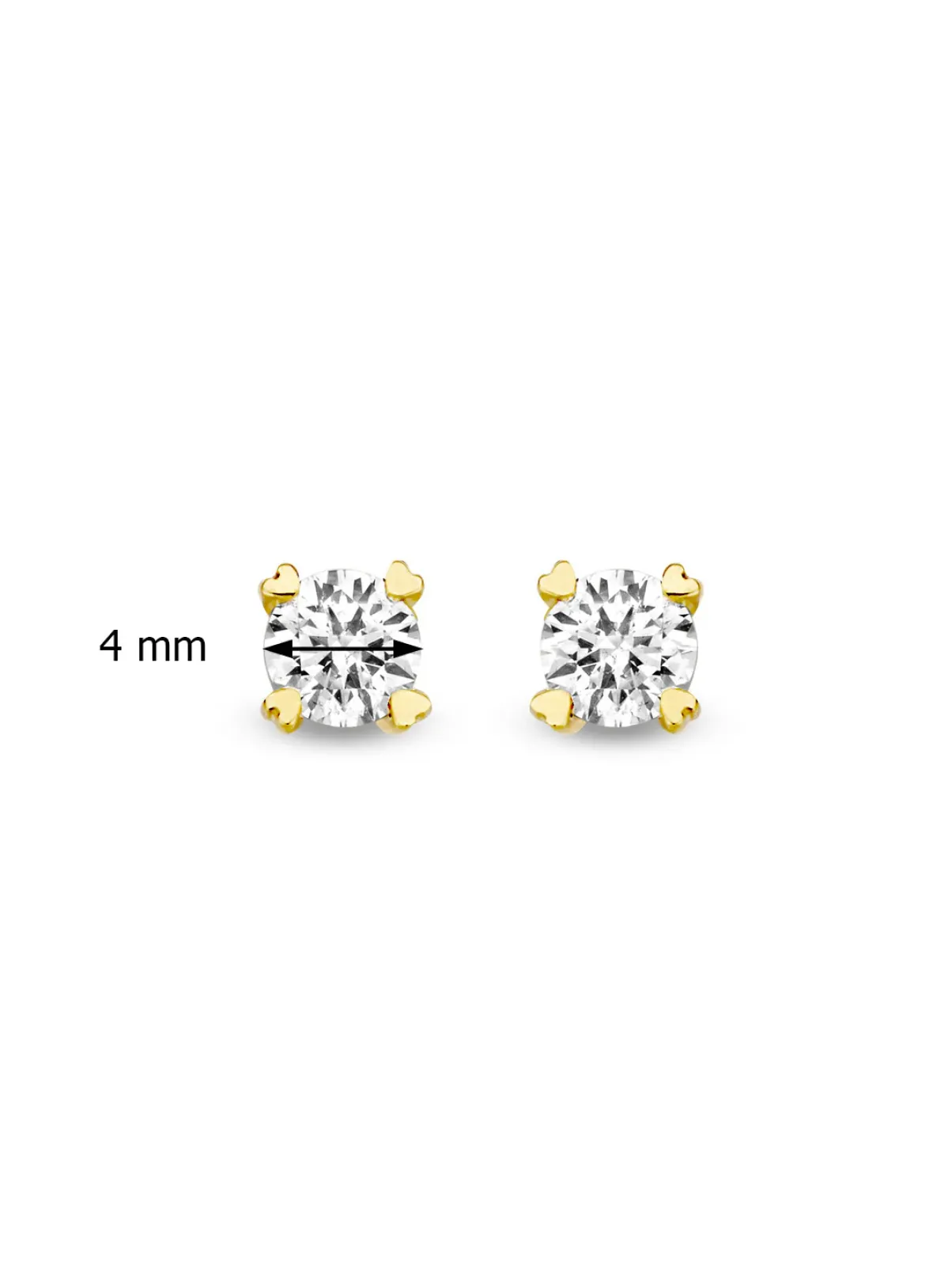 Diamond Point Geelgouden Oorsieraden|Diamanten Oorsieraden<Geelgouden oorsieraden, 0.28 ct diamant, Hearts & Arrows