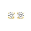 Diamond Point Geelgouden Oorsieraden|Geelgouden Bruidssieraden<Geelgouden oorsieraden, 1.00 ct diamant, Hearts & Arrows