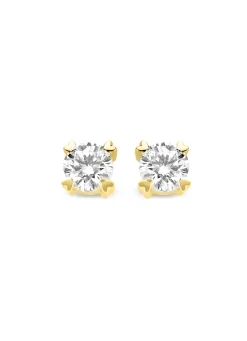 Diamond Point Geelgouden Oorsieraden|Geelgouden Bruidssieraden<Geelgouden oorsieraden, 1.00 ct diamant, Hearts & Arrows