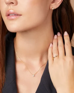 Diamond Point Geelgouden Oorsieraden|Diamanten Oorsieraden<Geelgouden oorsieraden, 0.40 ct diamant, Hearts & Arrows
