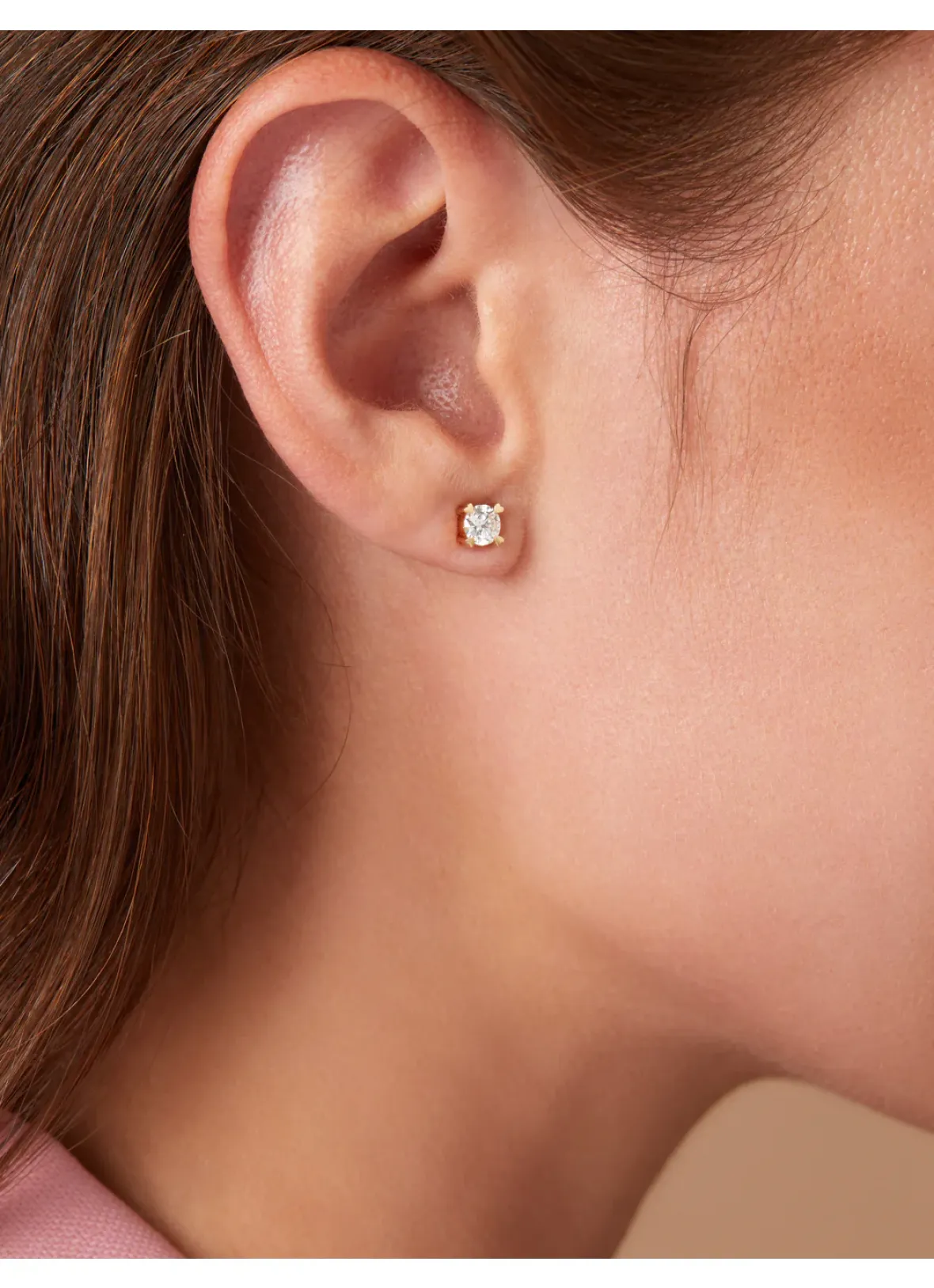 Diamond Point Geelgouden Oorsieraden|Fijne Oorsieraden<Geelgouden oorsieraden, 0.60 ct diamant, Hearts & Arrows