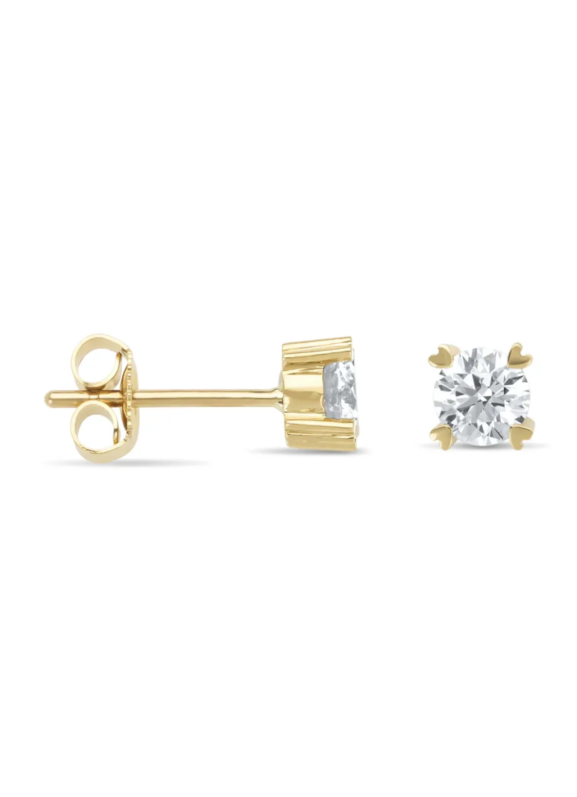 Diamond Point Geelgouden Oorsieraden|Diamanten Oorsieraden<Geelgouden oorsieraden, 0.80 ct diamant, Hearts & Arrows