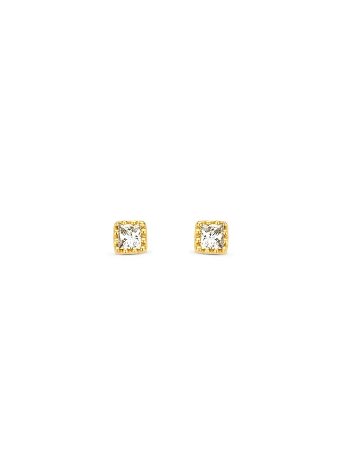 Diamond Point Geelgouden Oorsieraden|Diamanten Oorsieraden<Geelgouden oorsieraden, 0.08 ct diamant, Joy