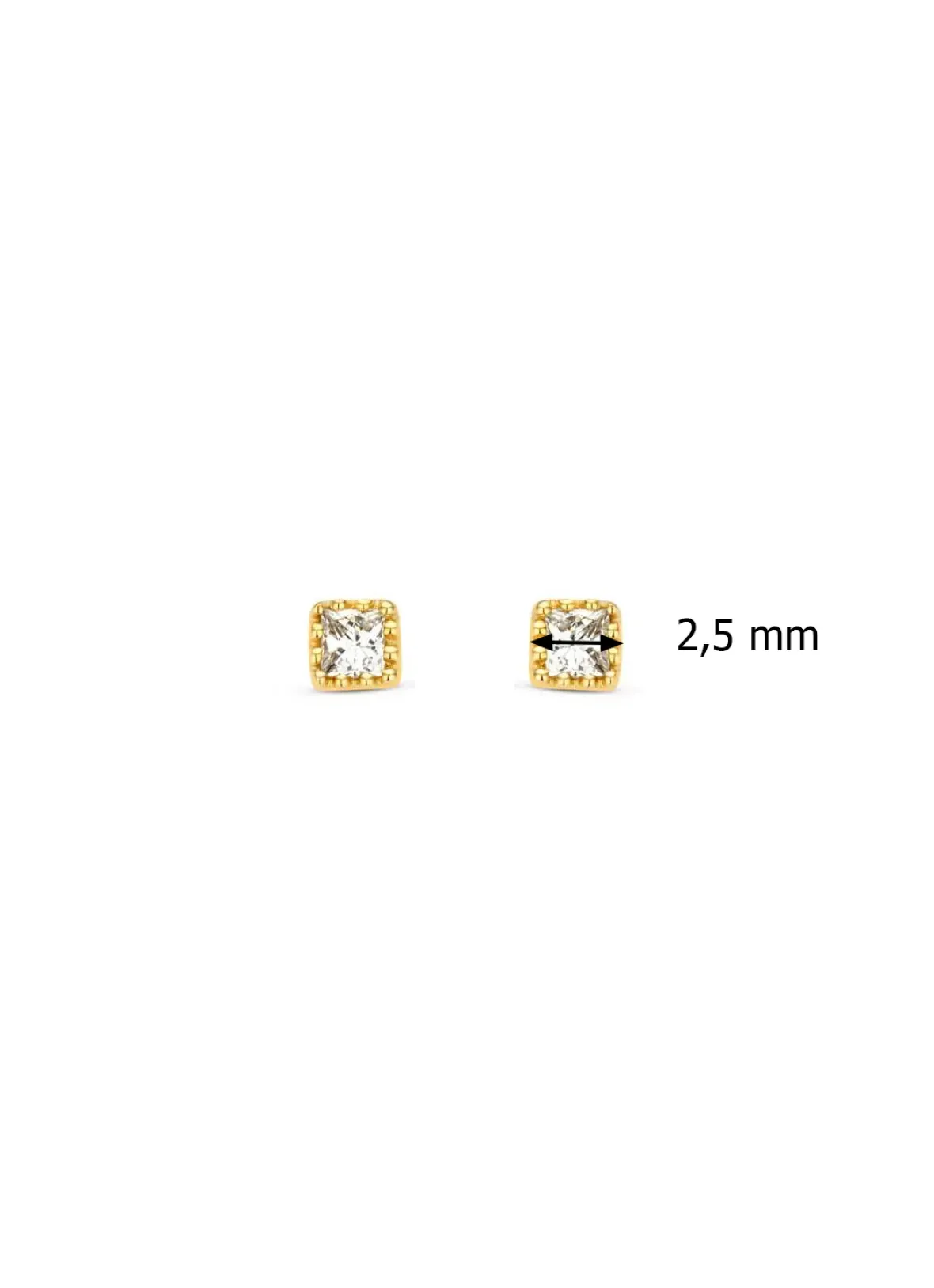 Diamond Point Geelgouden Oorsieraden|Diamanten Oorsieraden<Geelgouden oorsieraden, 0.08 ct diamant, Joy