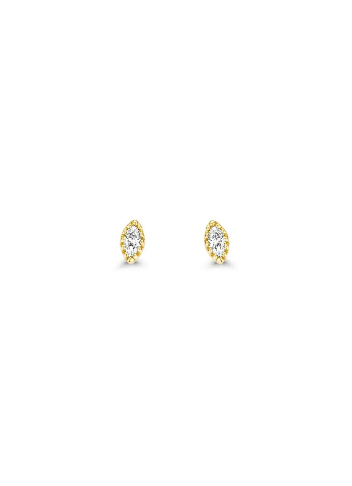 Diamond Point Geelgouden Oorsieraden|Diamanten Oorsieraden<Geelgouden oorsieraden, 0.08 ct diamant, Joy