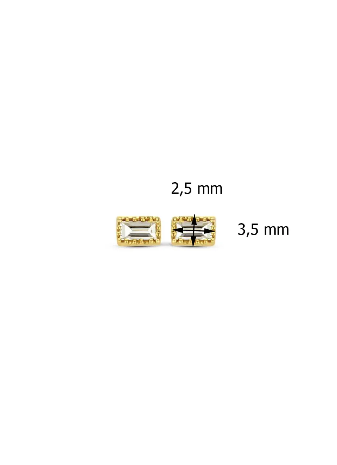 Diamond Point Geelgouden Oorsieraden|Diamanten Oorsieraden<Geelgouden oorsieraden, 0.09 ct diamant, Joy