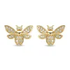 Diamond Point Geelgouden Oorsieraden|Diamanten Oorsieraden<Geelgouden oorsieraden, 0.22 ct diamant, Queen Bee