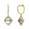 Diamond Point Oorsieraden Met Kleurstenen|Geelgouden Oorsieraden<Geelgouden oorsieraden, 3.26 ct groene amethist, Fiësta