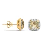 Diamond Point Geelgouden Oorsieraden|Oorsieraden Met Kleurstenen<Geelgouden oorsieraden, 3.43 ct groene amethist, Fiësta