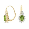 Diamond Point Geelgouden Oorsieraden|Oorsieraden Met Kleurstenen<Geelgouden oorsieraden, 1.21 ct groene saffier, Eden
