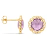 Diamond Point Geelgouden Oorsieraden|Oorsieraden Met Kleurstenen<Geelgouden oorsieraden, 3.22 ct paarse amethist, Philosophy