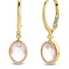 Diamond Point Geelgouden Oorsieraden|Oorsieraden Met Kleurstenen<Geelgouden oorsieraden, 2.38 ct rozenkwarts, Philosophy