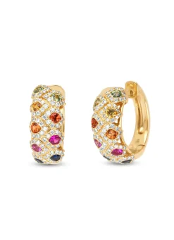 Diamond Point Geelgouden Oorsieraden|Oorsieraden Met Kleurstenen<Geelgouden oorsieraden, 1.15 ct saffier, Gallery