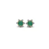 Diamond Point Geelgouden Oorsieraden|Oorsieraden Met Kleurstenen<Geelgouden oorsieraden, 0.44 ct smaragd, Empress