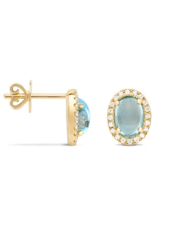 Diamond Point Geelgouden Oorsieraden|Oorsieraden Met Kleurstenen<Geelgouden oorsieraden, 3.78 ct topaas, Little Drops