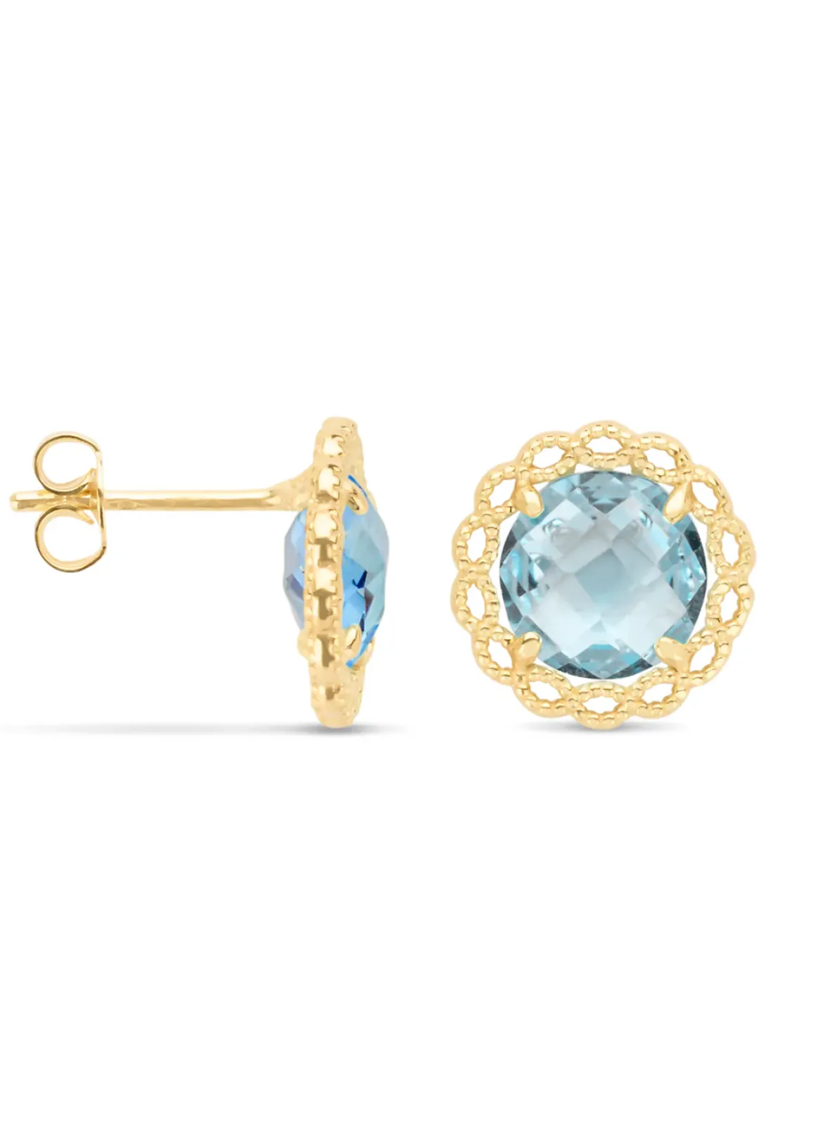Diamond Point Geelgouden Oorsieraden|Oorsieraden Met Kleurstenen<Geelgouden oorsieraden, 4.50 ct topaas, Philosophy