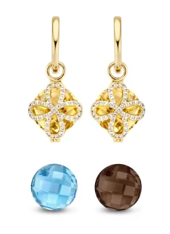 Diamond Point Geelgouden Oorsieraden|Oorsieraden Met Kleurstenen<Geelgouden oorsieraden, 10.70 ct topaas, Varié