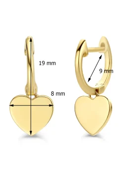 Diamond Point Geelgouden Oorsieraden|Oorhangers<Geelgouden oorsieraden Dreamer