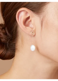 Diamond Point Geelgouden Oorsieraden|Parel Oorsieraden<Geelgouden oorsieraden Marigold