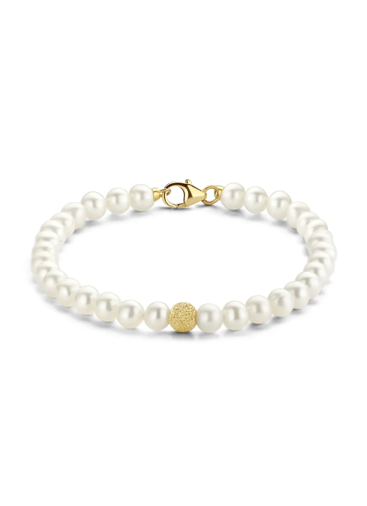 Diamond Point Geelgouden Armbanden|Parel Armbanden<Geelgouden parelarmband Rivièra
