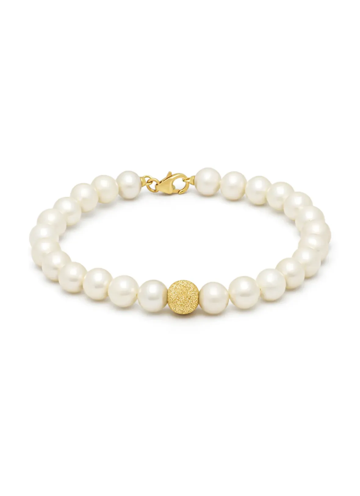 Diamond Point Geelgouden Armbanden|Parel Armbanden<Geelgouden parelarmband Rivièra