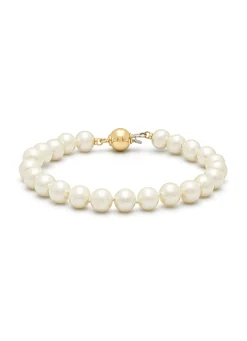 Diamond Point Geelgouden Armbanden|Parel Armbanden<Geelgouden parelarmband Rivièra