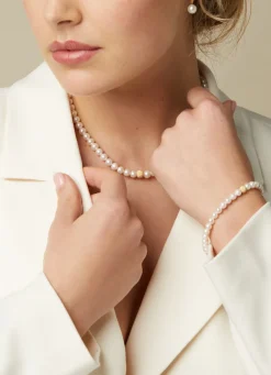 Diamond Point Geelgouden Colliers|Parelkettingen<Geelgouden parelketting Rivièra