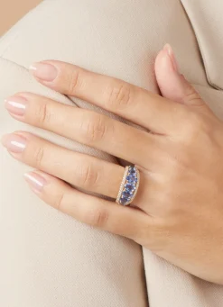 Diamond Point Geelgouden Ringen|Ringen Met Kleurstenen<Geelgouden ring, 3.05 ct blauwe saffier, Eden