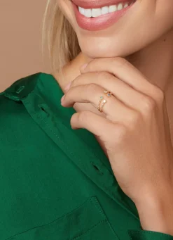Diamond Point Geelgouden Ringen|Ringen Met Kleurstenen<Geelgouden ring, 0.10 ct blauwe saffier, Joy